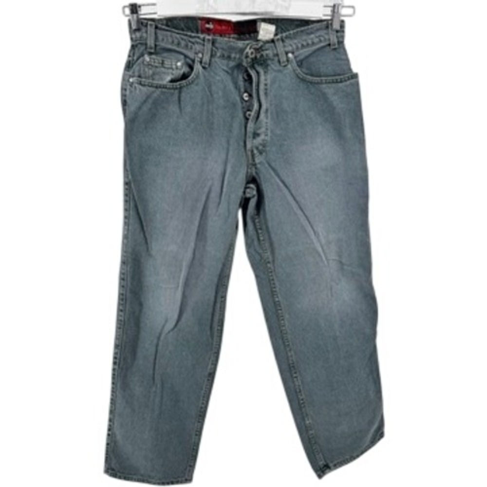 Levi's SilverTab Loose Jeans Mens 36x30 Grey Blue Baggy 90s Vintage Made in USA
